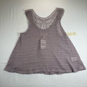 Nordstrom Lace Knit Top in‎ Lavender